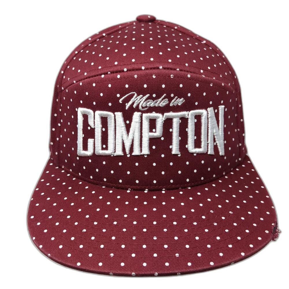 Pit Bull Baseball Cap Red White One Size Polka Dot Compton Strapback Hat